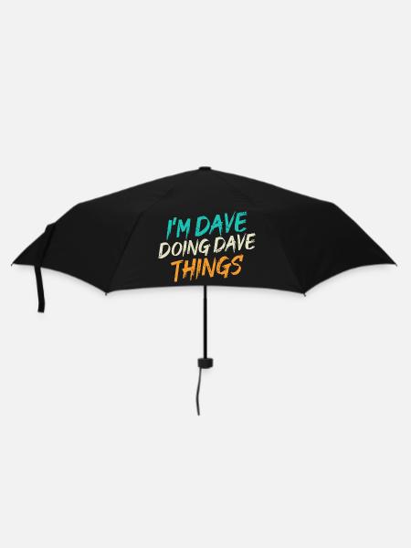 I'm Dave Doing Dave Things - Umbrella (small) - black