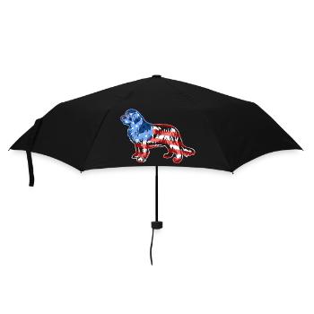 Newfoundland Dog Newfoundland Dog Flag - Umbrella (small) - black - Front