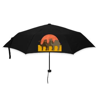 Chameaux - Parapluie standard - noir - Devant