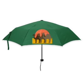Chameaux - Parapluie standard - vert bouteille - Devant