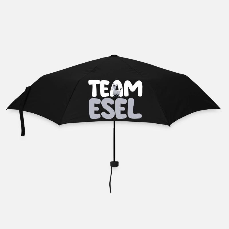 Esel - Regenschirm (klein) - Schwarz