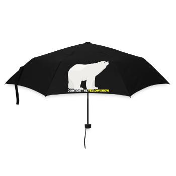 Polar Bear - Don't eat the Yellow Snow - Umbrella (small) - black - Front