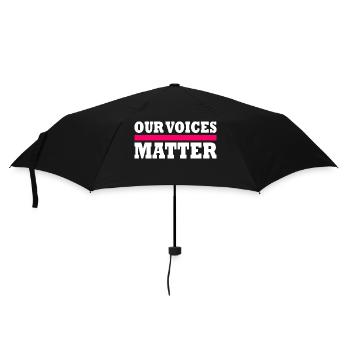 Our voices matter - Umbrella (small) - black - Front
