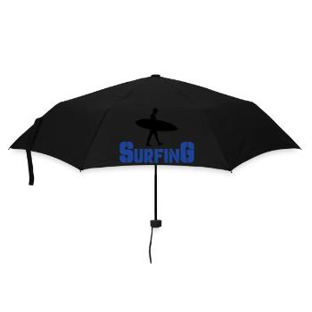 surfing - Umbrella (small) - black - Front