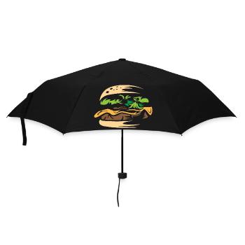 burgers delicious food homemade bistro healthy - Umbrella (small) - black - Front