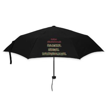 Süße Glücksformel - Regenschirm (klein) - Schwarz - Vorne