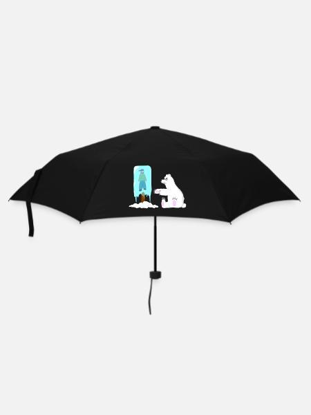 Polar bear snack - Umbrella (small) - black