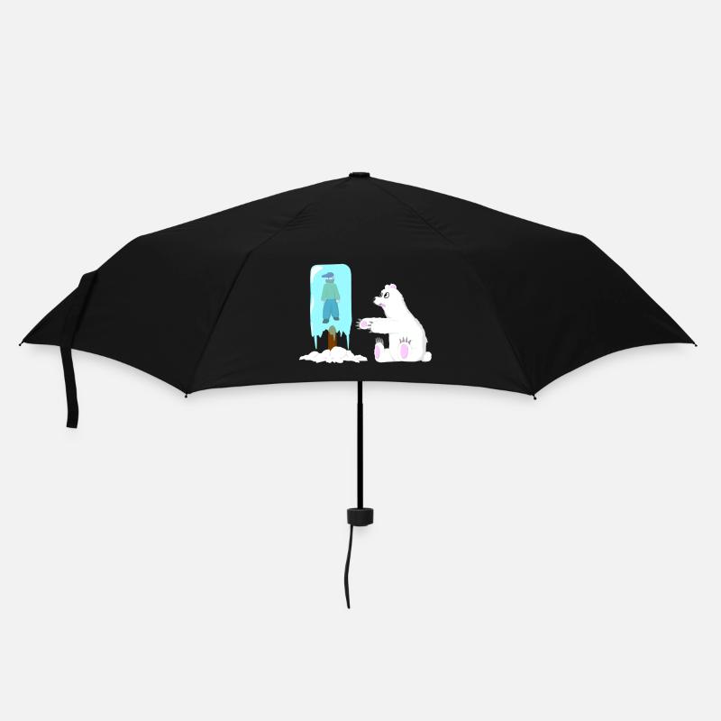 Polar bear snack - Umbrella (small) - black