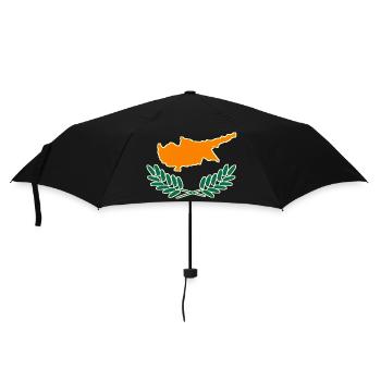 Drapeau de Chypre - Parapluie standard - noir - Devant