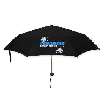 Klebefachingenieur - Prozessingenieur - Kleber - Regenschirm (klein) - Schwarz - Vorne