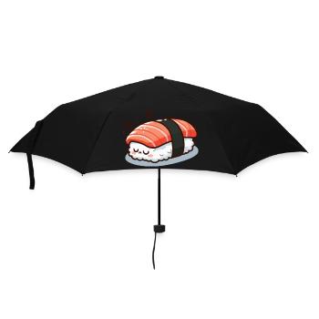 Schlafender Sushi - Regenschirm (klein) - Schwarz - Vorne