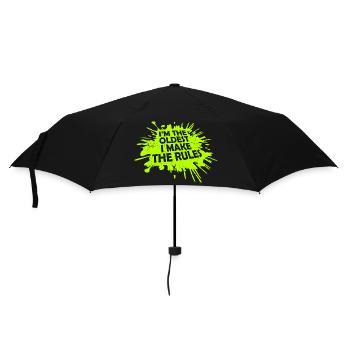 I'm The Oldest I Make The Rules Sibling Joke - Umbrella (small) - black - Front
