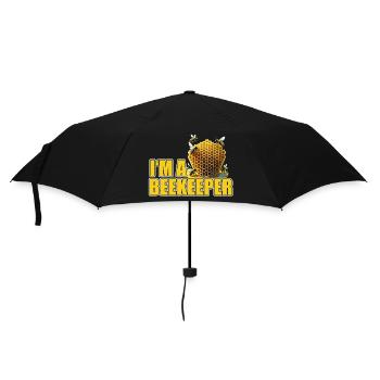 Ich bin ein cooler stolzer Imker-Logo-Designer - Regenschirm (klein) - Schwarz - Vorne