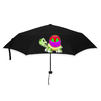 Oeuf de Pâques tortue - Parapluie standard - noir - Devant