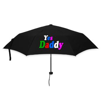 Yes daddy - Regenschirm (klein) - Schwarz - Vorne