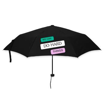 Nous pouvons faire des choses difficiles - Parapluie standard - noir - Devant