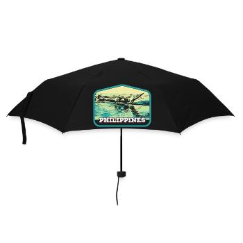 Pêche authentique aux Philippines - Parapluie standard - noir - Devant