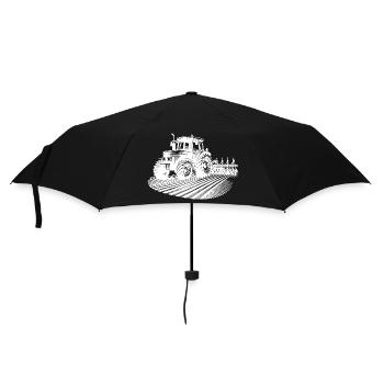 Agricultural Machinery Tractor Field Tractor Field Work - Umbrella (small) - black - Front