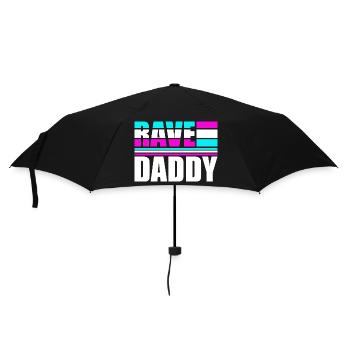 Rave Daddy EDM Techno Music Raver Party Festival - Umbrella (small) - black - Front