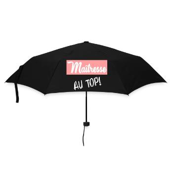GELIEBTE. VIELEN DANK. DANKE, HERRIN - Regenschirm (klein) - Schwarz - Vorne