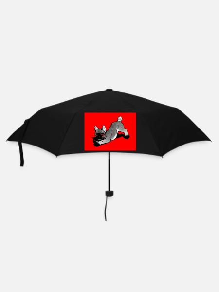 Chien frénétique - Parapluie standard - noir