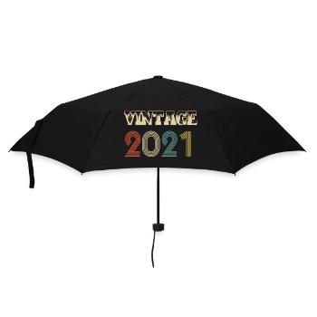 2021 Vintage Vintage Retro Birthday - Original - Umbrella (small) - black - Front