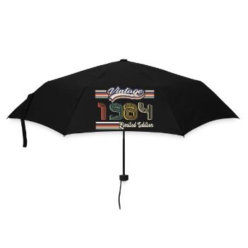 Original 1984 Vintage edition Retro Birthday - Umbrella (small) - black - Front