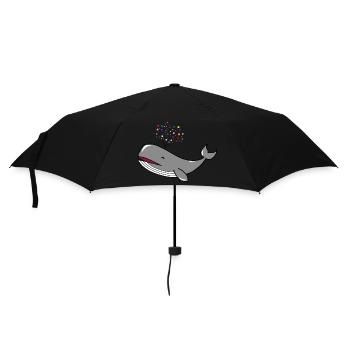 Baleine heureuse Bulle Baleine heureuse Baleine heureuse - Parapluie standard - noir - Devant
