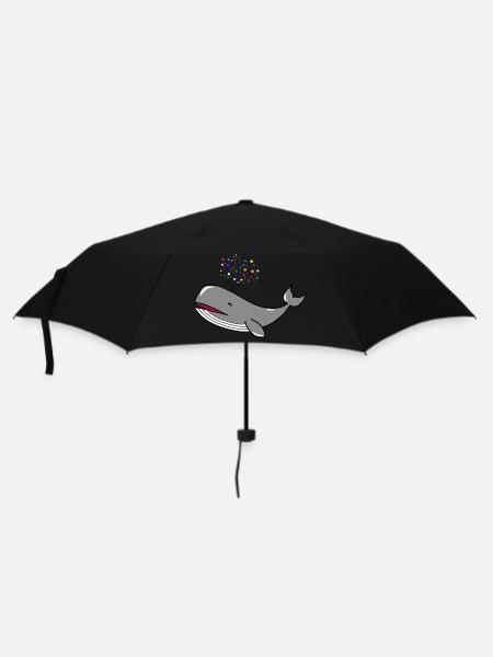 Happy Whale Bubble Whale Happy Whale - Umbrella (small) - black