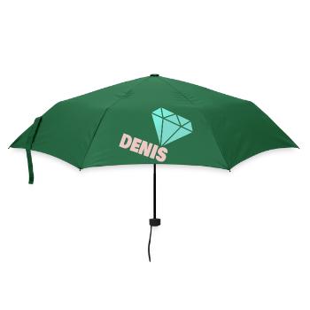 Gift for Denis - Umbrella (small) - bottlegreen - Front
