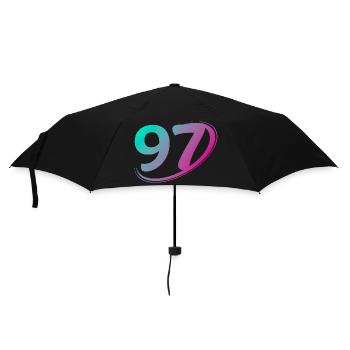 Number 97 multicolor - Umbrella (small) - black - Front