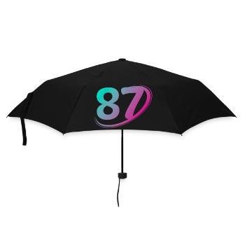 Number 87 multicolor - Umbrella (small) - black - Front