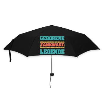 Occupation: Gas station attendant - Umbrella (small) - black - Front