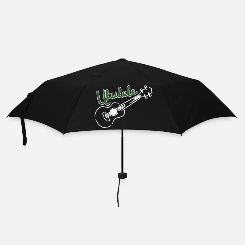 Ukulele - Music Lover - Regenschirm (klein) - Schwarz