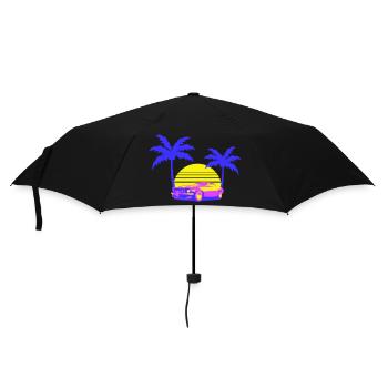 Miami USA Cool Vintage Car Sun America Floride - Parapluie standard - noir - Devant