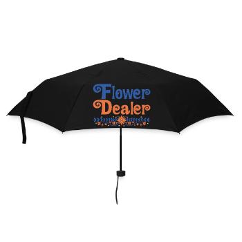 Flower Dealer 4 - Regenschirm (klein) - Schwarz - Vorne