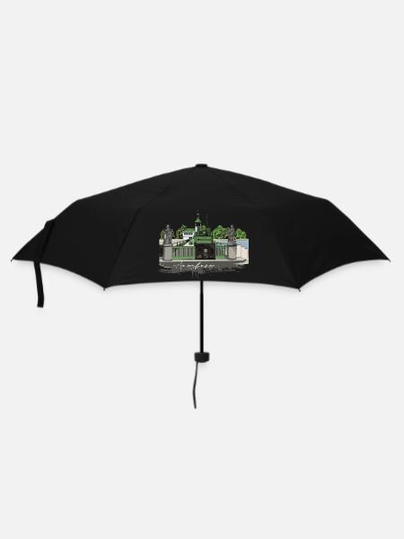 Hochablass // Hochzoll // Augsburg // Illustration - Regenschirm (klein) - Schwarz