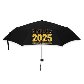 2025 – Mein Jahr der Erfolge - Regenschirm (klein) - Schwarz - Vorne