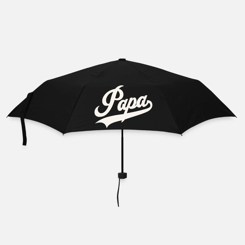 Klassisches Papa-Skript - Regenschirm (klein) - Schwarz
