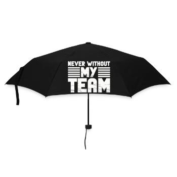 never without my team - Umbrella (small) - black - Front