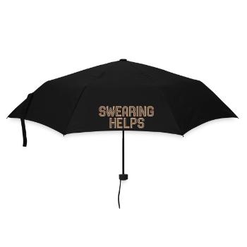 Swearing Helps 9 - Regenschirm (klein) - Schwarz - Vorne