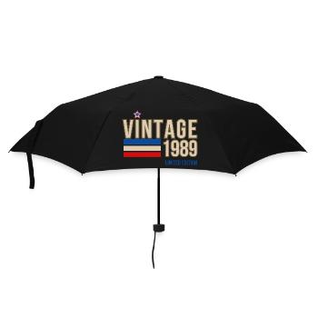 Jahrgang 1989 limitierte Auflage - Regenschirm (klein) - Schwarz - Vorne