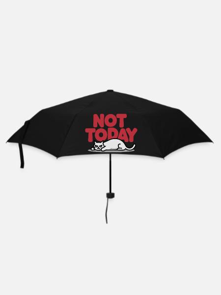 Not Today Cat - Umbrella (small) - black