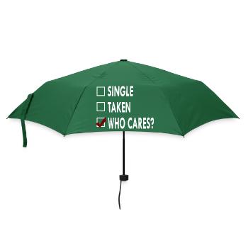 SINGLE who caRES - Parapluie standard - vert bouteille - Devant