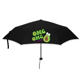 "Oh My Guacamole" – for true avocado fans - Umbrella (small) - black - Front