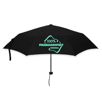 Occupation: Financial Assistant - Umbrella (small) - black - Front