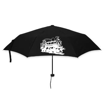 Dessin de locomotive - Parapluie standard - noir - Devant