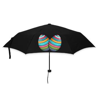 ei osterei 2 - Regenschirm (klein) - Schwarz - Vorne