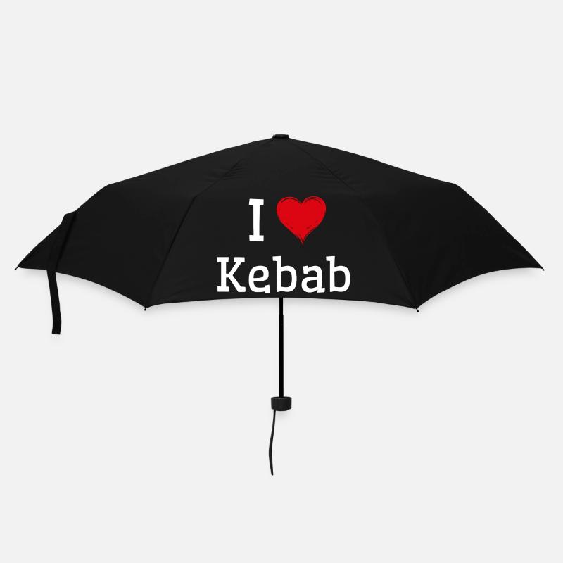 I Love Kebab - Umbrella (small) - black
