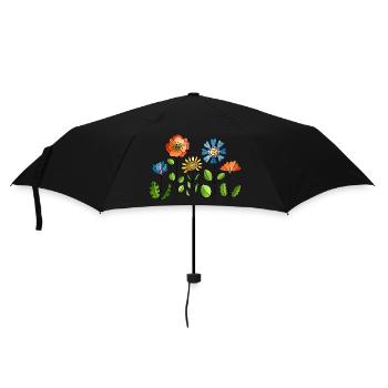 Flowers - Umbrella (small) - black - Front
